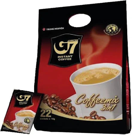 G7 3 In 1 Instant Coffee Bag 22 Sachets 352g
